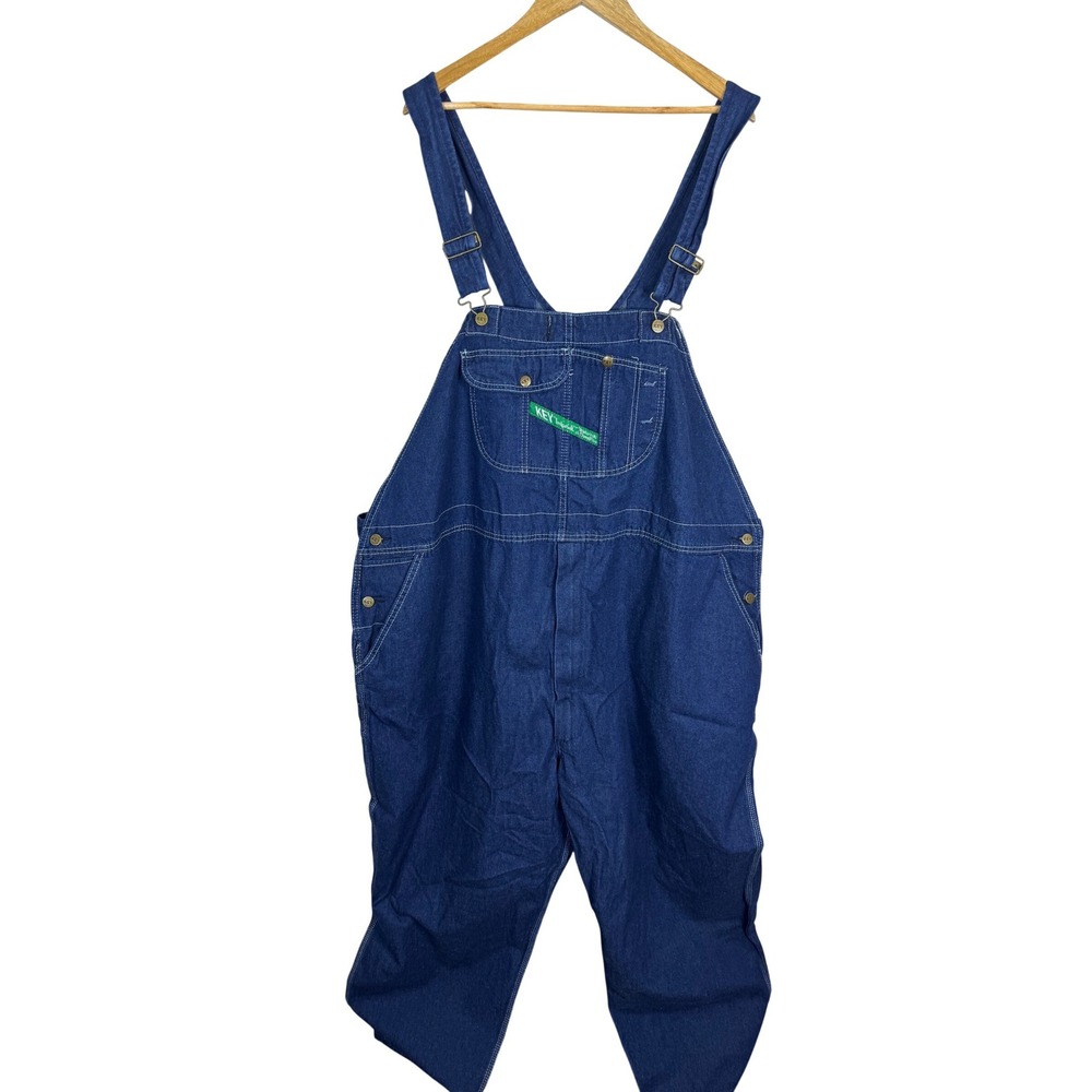 VIntage‎ 90s Y2K Key Imperial Aristocrat Mens Denim Bib Overalls 58x30 Workwear